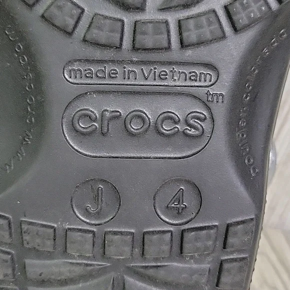 CROCS Kids Shoes in Black with Colorful Accents - Picture 8 of 10